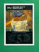 2007 Topps Baseball Josh Gibson Home Run History Home Run #5 #JG5 Josh Gibson