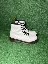 Dr. Martens Girl Size 3 US 34 EU 1460 White Leather Lace Up Casual Comfort Boots