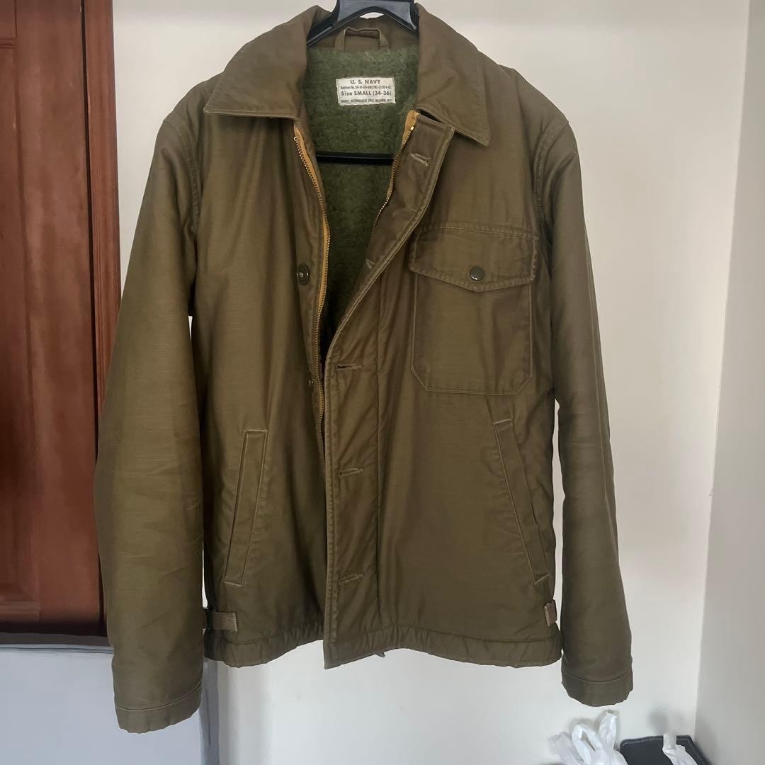 Buzz Ricksons A2 Deck Jacket Brown Size S Militar… - image 15