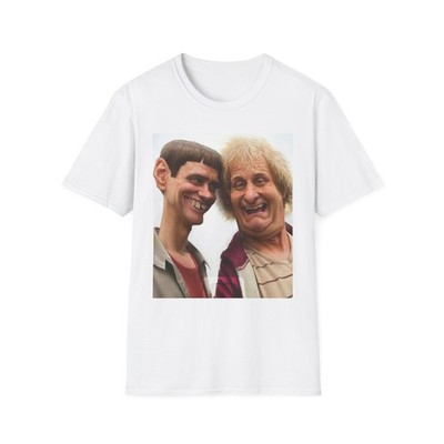 Dumb and Dumber funny Caricature art tee shirt soft cotton NEW Jim Carrey