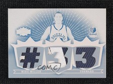 2007-08 Triple Threads Relic Printing Plate Cyan White Whale 1/1 Mike Miller 2d0