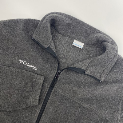 #ad #ad Columbia Jacket Mens XXL Gray Fleece Full Zip Gorpcore Outdoors Utility Chore 2X $22.96