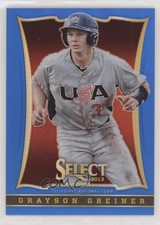 2013 USA Baseball Box Set Select Blue Prizm Preview /199 Grayson Greiner #12 4m3