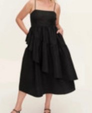 Kate Spade + Target Black Ruffle Cocktail Party Summer Dress Size M