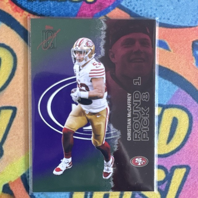 Topps Signature Christian Mccaffrey Purple And Green Parallel 49ers
