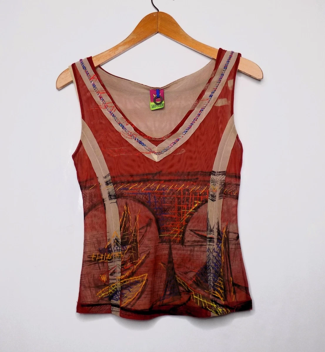 Haut Save The Queen Taille XL – Multicolore, Polyester/Élasthanne, Occasion Très Bon État