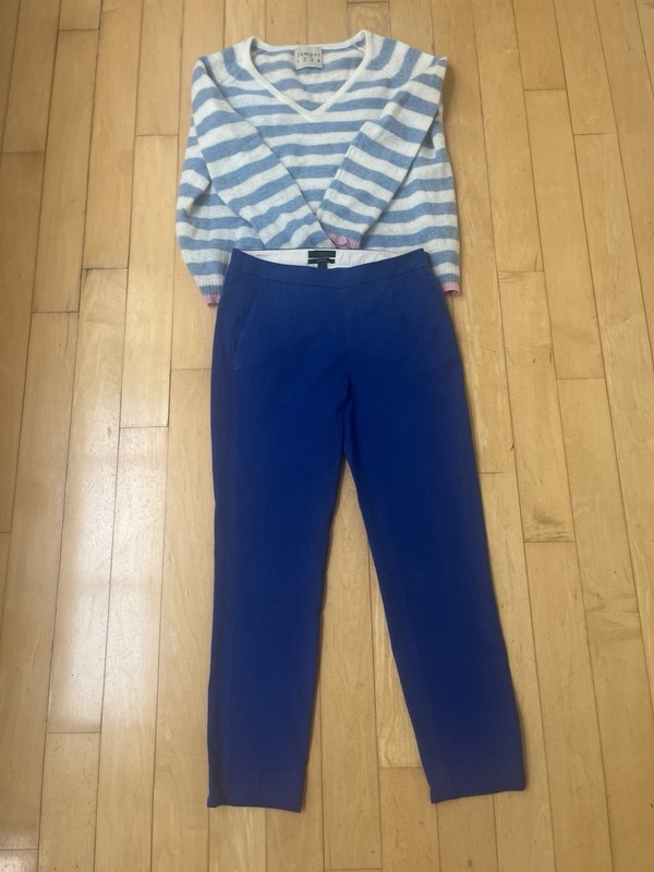 J Crew Martie Pants -2- Deep royal Blue