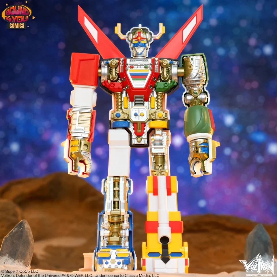Figura de acción Super7 Voltron Super Cyborg a todo color 11" Foto 4 de 4
