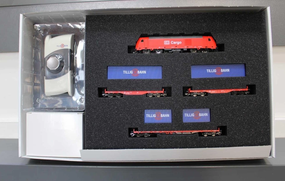 Tillig 01445 Einsteiger-Set: Güterzug der DB AG - Spur TT - Neu in OVP