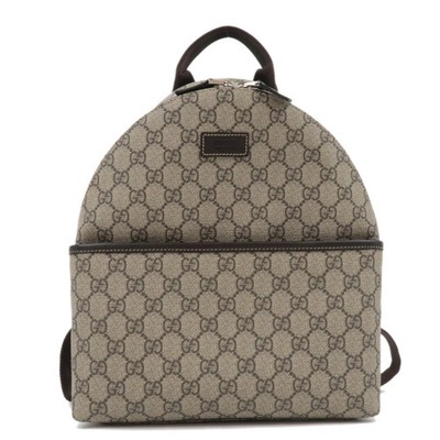GUCCI Children's GG Supreme Backpack Beige 271327 Authentic