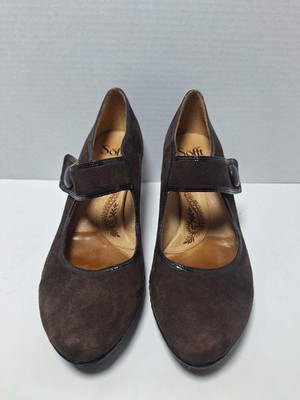 Söfft Women's Brown Suede shoes Mary Jane Heel, Size 9 1/2 M