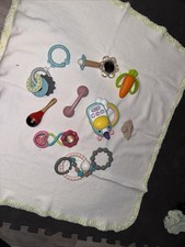 Lot of Baby Toys Rattles Teethers Plush Sensory Infant Toddler Bundle