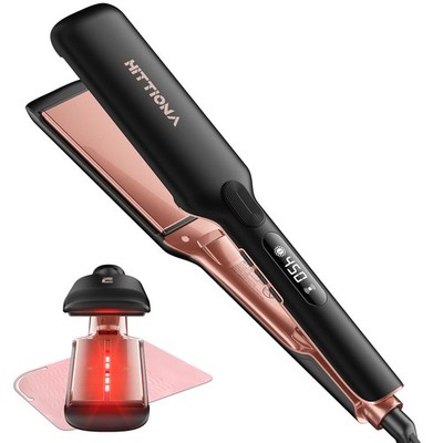 Professional 1.75  Wide Ceramic Hair Straightener, Flat Iron for Fast Styling...