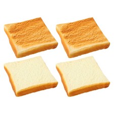 4 Pcs Simulation Artificial Bread Faux Prop Fake Food for Display