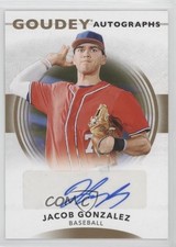 2022 Upper Deck Goodwin Champions Goudey Auto Jacob Gonzalez #GA-JG Auto 03j5