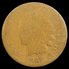 1867 Indian Head Cent - Antique United States of America 1c Penny Coin