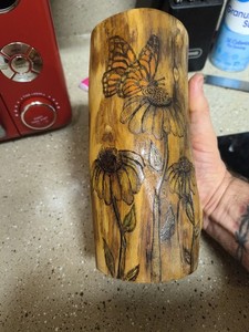 Wood Log Candle