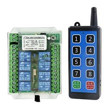 Stable 8 Channel Wireless RF433MHz Remote Control Switch Relay Module DC8-86V