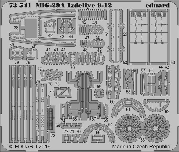 Eduard Accessories 73541 - 1:72 Mig-29A Izdeliye 9-12 For Trumpeter - ÄTzsatz --image
