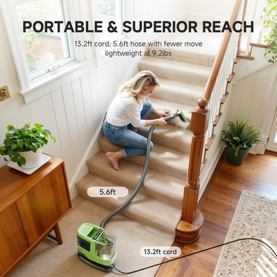 #ad #ad Car Steam Cleaner Carpet Upholstery Leather Window Steamer Dirt Pressure Machine $118.36