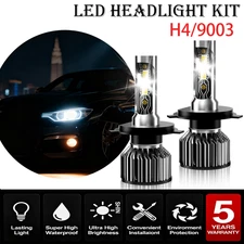 2-sides HB2 H4 9003 Super White 3000000LM Kit LED Headlight Bulbs Hi Lo Beam