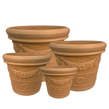 Vaso Fioriera da Esterno Resina TEKNOPLAST Festonato Imbruneta Piante Fiori