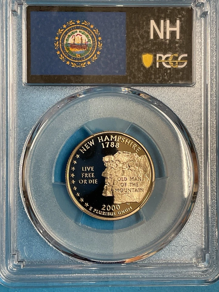 3-Coins 25c/25c/25c State Quarters PCGS PR69DCAM 2000S NH/2004S FL/2005S OR - Image 2 of 4