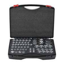 Uimoso 64 PCS DIN Hydraulic Fitting Cap & Plug Assortment Adapter Kit