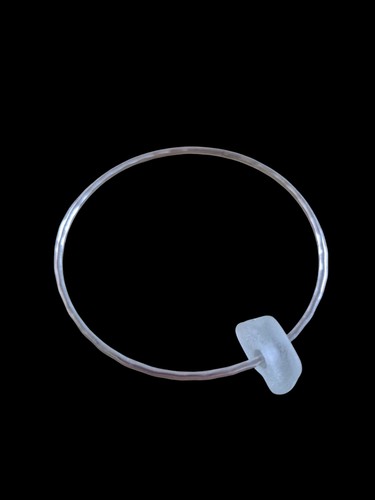 Seaglass Bangle Bracelet 14K Gold Filled