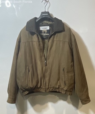 Weatherproof Mens Brown Long Sleeve Pockets Full-Zip Bomber Jacket Size XL