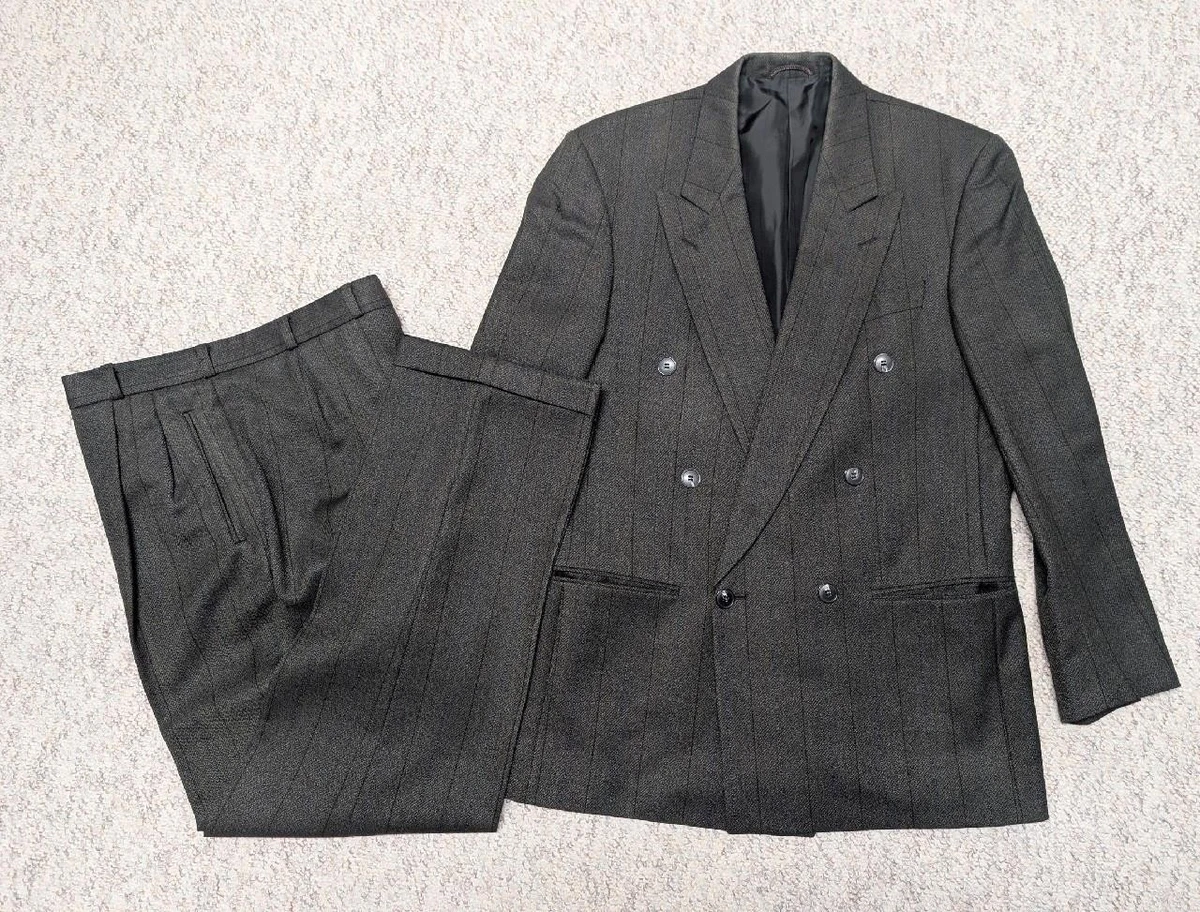 vintage double breasted suit products for sale | eBay