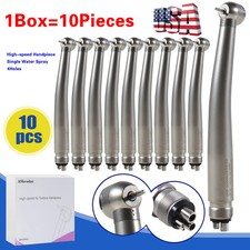 10PCS NSK Style Dental High Speed Handpiece Push Button Type 4Hole Turbine