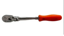 SNAP ON TOOLS USA  1/4" Drive RED Soft Grip Long Flex Ratchet THLF72  NEW