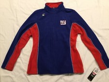 NWT  NEW YORK GIANTS WOMENS FULL ZIPPER FLEECE JACKET  NFL TEAM APPAREL  50