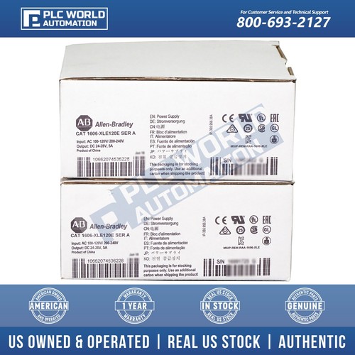 Allen Bradley 1606-XLE120E /B Power Supply 120/240 VAC, 5A, 120W, Brand New - Picture 3 of 4