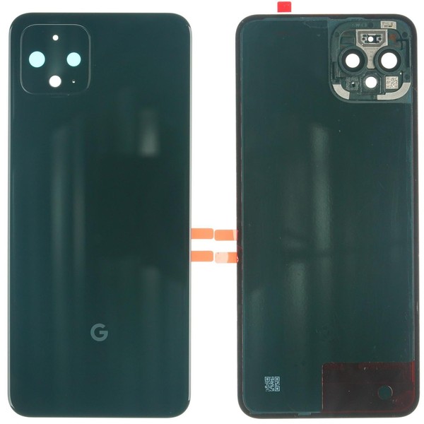 Google Pixel 4 Back RüCk GehäUse Cover Akku Deckel Glas Abdeckung, Schwarz-image