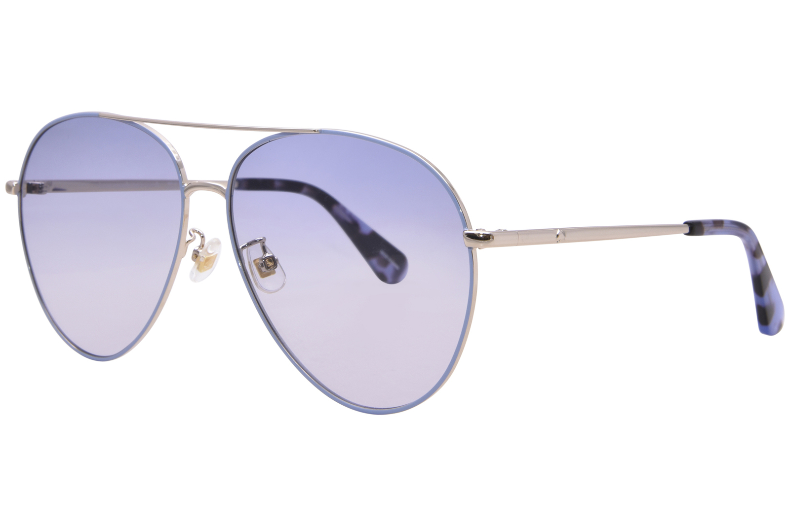 Солнцезащитные очки Kate Spade Carolane/F/S KY2DG Женские синие/золотые/Blue Pilot 61 мм