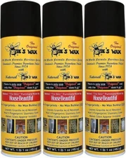 3 PACK - The Original Bee's Wax Polish 3 Large 17 oz cans