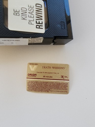 Death Weekend VHS RARE OOP HORROR THRILLER VESTRON BRENDA VACARRO VH89 - Picture 6 of 11