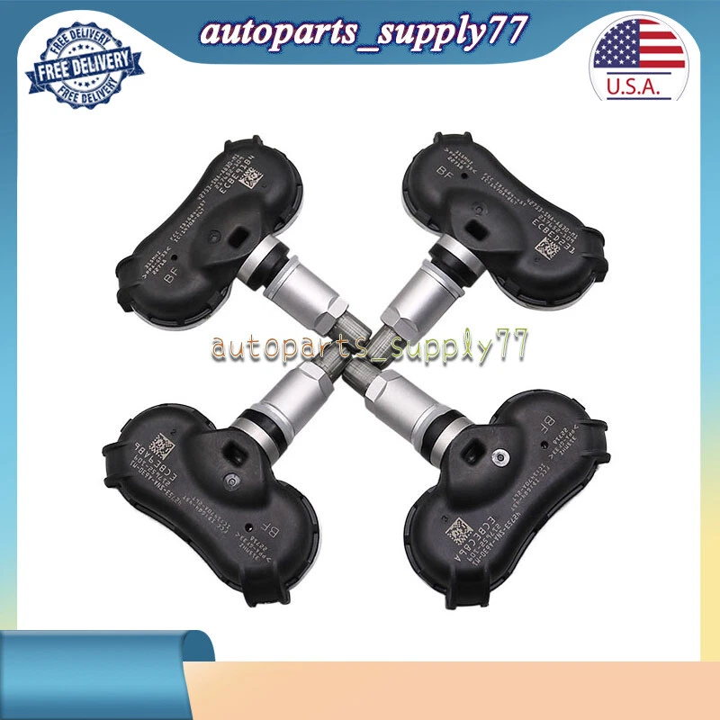 (4X) Sensor de presión de aire de neumáticos Tpms Fit 2009-2011 Honda Fit Element CSX Civic EE. UU. Foto 3 de 4