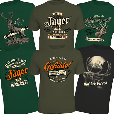 Jäger T Shirt Sprüche Shirts Jagd  Wild Förster Wald Geschenk Männer 