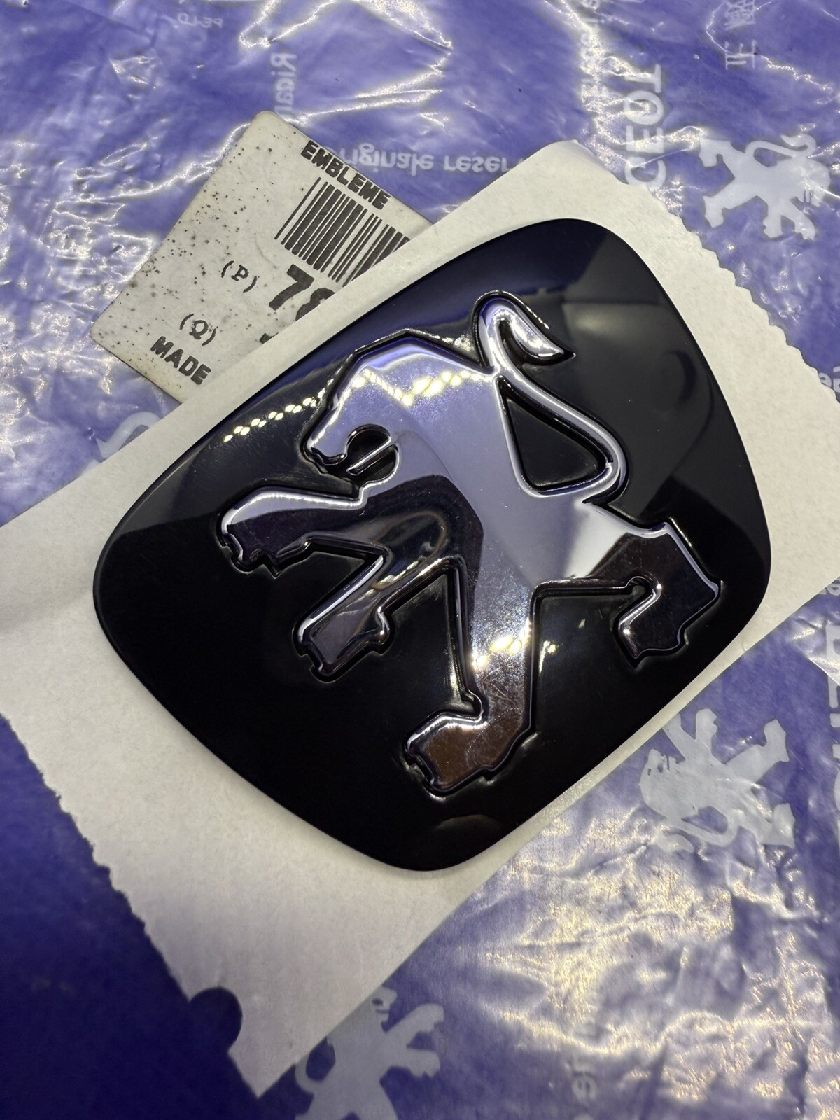 Monogramme Peugeot 206 arrière sigle original 7810.C6 neuf de 1998 à 2003 - 3