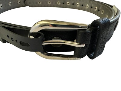 NWT Steve Madden Womens Small Black Faux Leather Nickel  display picture 1
