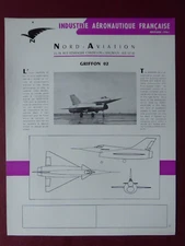 1961 NORD AVIATION GRIFFON 02 EXPERIMENTAL AIRCRAFT DOCUMENT