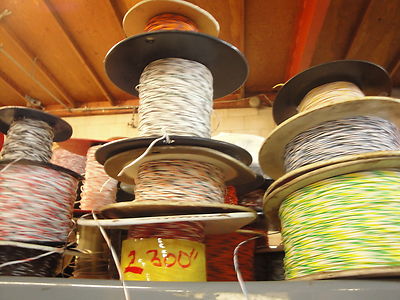 100 Ft - #22 Awg Stranded 1-2-3 Striped Mil Spec 600V Teflon Wire Audio Tube Amp