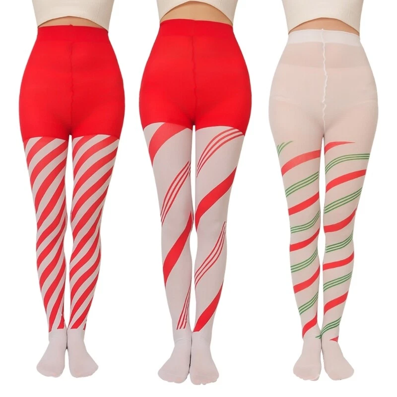 Candy cane striped leggings clearance