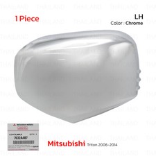 Pair Genuine Side Mirror Cover Fit For Mitsubishi Triton L200 2006-2014 7632A488