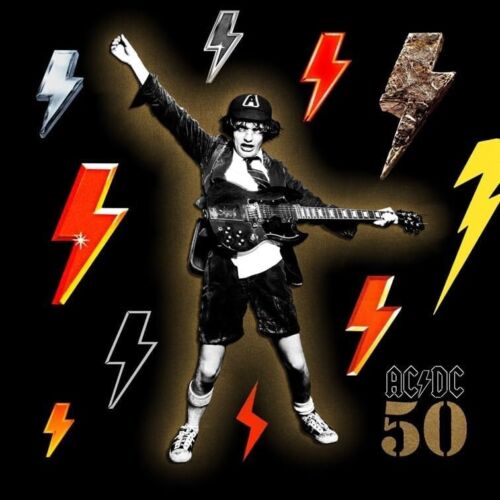 AC/DC Back in Black 50th Anniversary Gold Vinyl Sealed New - Picture 2 of 7