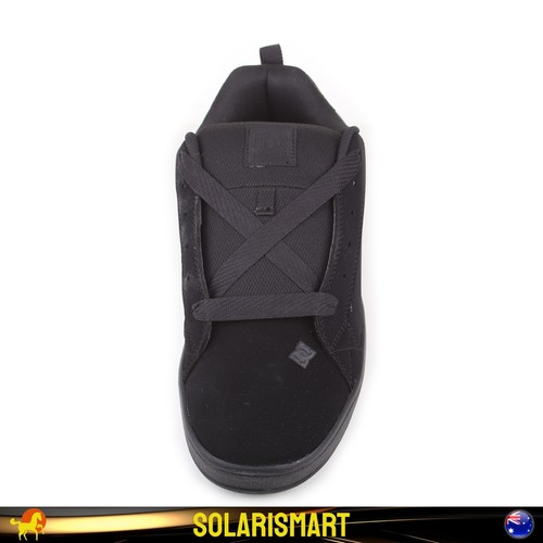 DC Men's Court Graffik SE Black Leather Skateboard Sneaker Shoes *Defect Special - Picture 4 of 6