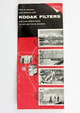 197089 Vintage Guidebook "Kodak Filters and Lens Attachments" Genuine Original